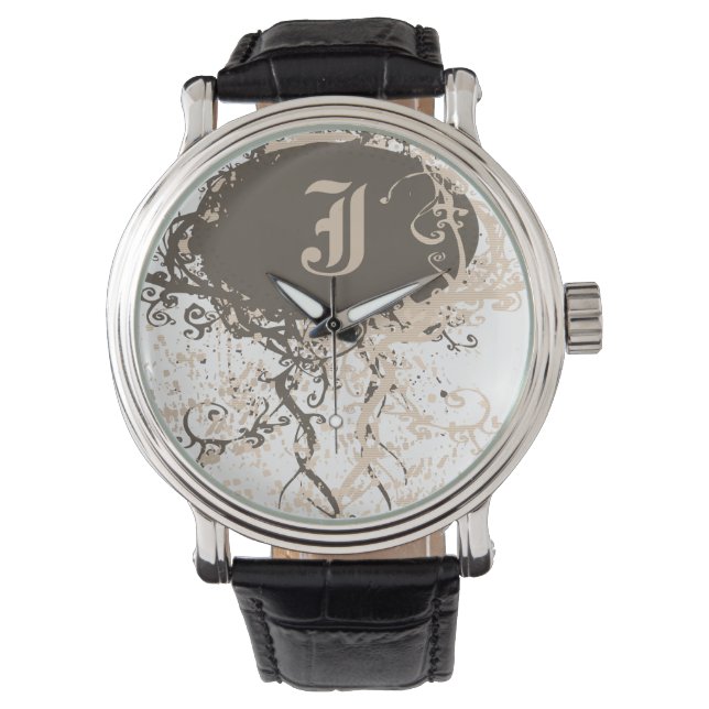 Reloj De Pulsera Monograma moderno J (Anverso)