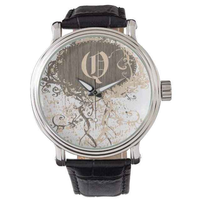 Reloj De Pulsera Monograma moderno Q (Anverso)