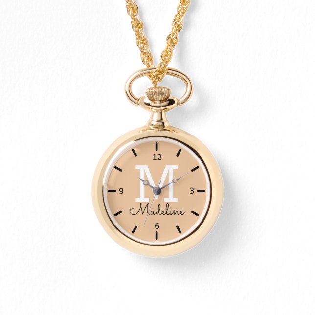 Reloj De Pulsera Monograma personalizado (Anverso)