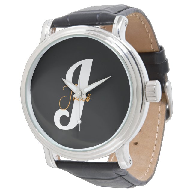 Reloj De Pulsera Monograma personalizado - Diseño personalizado ele (Angular)