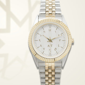 Reloj De Pulsera Monograma personalizado en oro de dos tonos | Rega