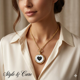 Reloj De Pulsera Monograma Personalizado y Fecha Símbolo de Amor