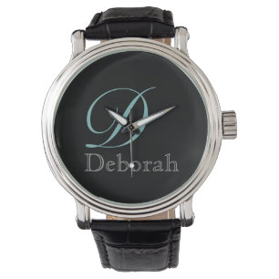 Reloj De Pulsera monograma sencillo, elegante y elegante