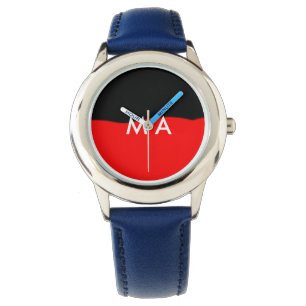 Reloj De Pulsera Monograma simple añada su letra de nombre man mini