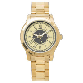 Reloj De Pulsera Monograma Unisex Oro sobredimensionado