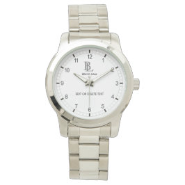 Reloj De Pulsera Monograma y nombre del personalizable