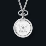 Reloj De Pulsera Monograma y nombre personalizados<br><div class="desc">El Monograma personalizado y el Regalo de nombres presentan un nombre personalizado en el estilo de fuente de escritura gris y un monograma en el estilo de fuente serif gris claro como fondo, en el fondo blanco. Perfecto como regalo de vacaciones, favores de reunión familiar, gracias a los padrinos y...</div>
