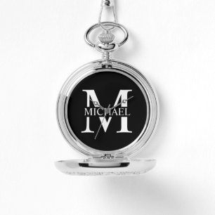 Reloj De Pulsera Monograma y nombre personalizados clásicos