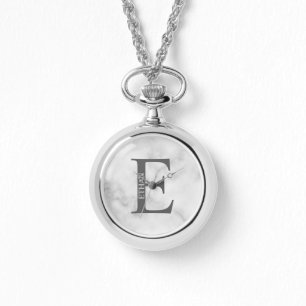 Reloj De Pulsera Monograma y nombre personalizados Pocket Watch