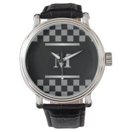 Reloj De Pulsera Monogramado negro revisado