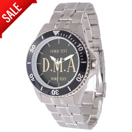 Reloj De Pulsera Monogramado Personalizado Elegante Clásico