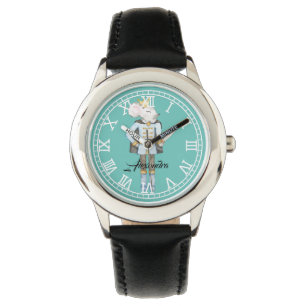 Reloj De Pulsera Monogramo personalizado Nutcracker Cute azul
