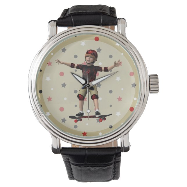 Reloj De Pulsera Monopatinador (Anverso)