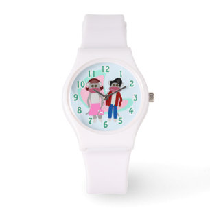 Reloj De Pulsera monos del calcetín del salto del calcetín de los