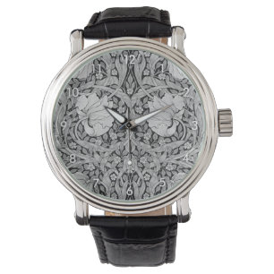 Reloj De Pulsera Monotone gris impermeable, William Morris