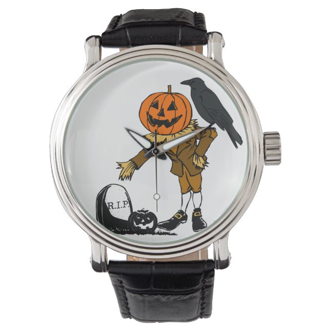 Reloj De Pulsera Monstruo de calabaza de Halloween (Anverso)