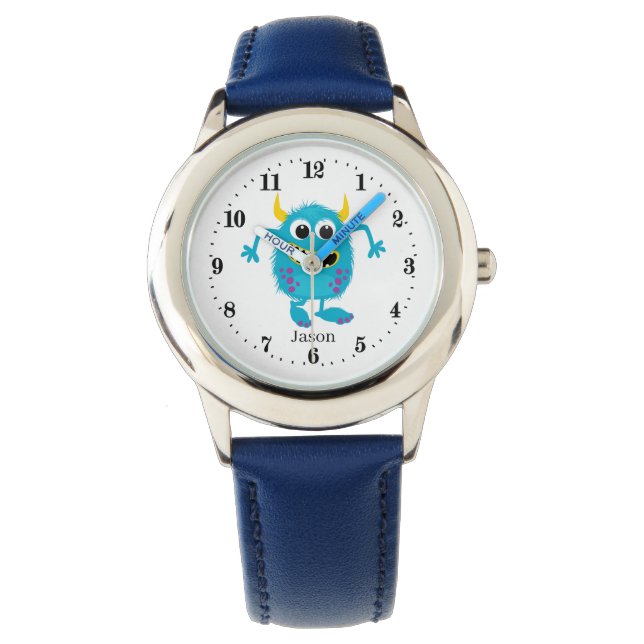 Reloj De Pulsera monstruo unisex de niños divertidos (Anverso)