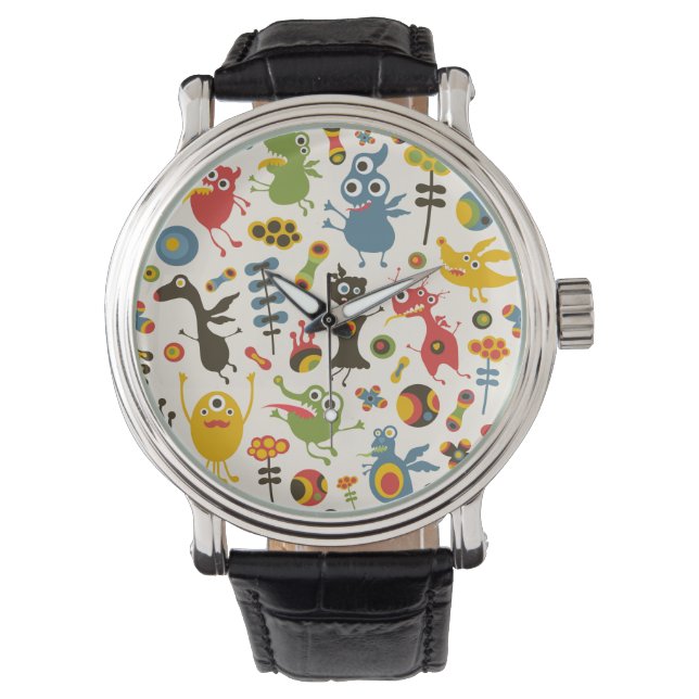 Reloj De Pulsera Monstruos felices (Anverso)