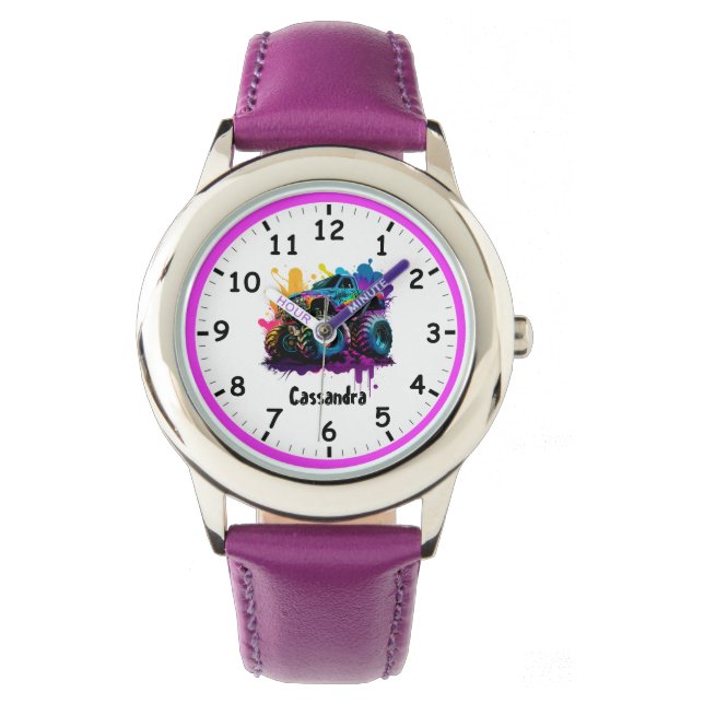 Reloj De Pulsera Monstruos súper psicodélicos niños (Anverso)