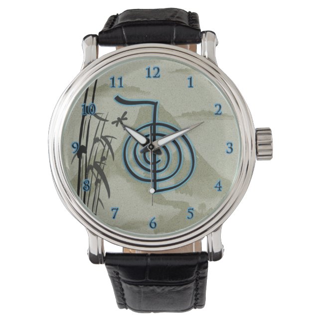 Reloj De Pulsera Montaña Cho Ku Rei Reiki (Anverso)