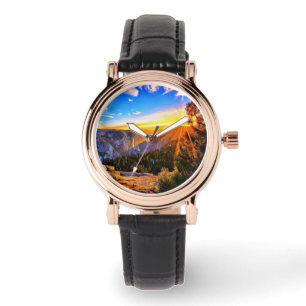 Reloj De Pulsera Montaña con foto de amanecer