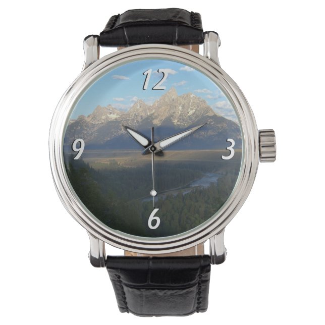 Reloj De Pulsera Montañas de Jackson Hole (Parque Nacional Grand Te (Anverso)