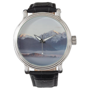 Reloj De Pulsera Montañas del río Hex al amanecer, Cabo Occidental