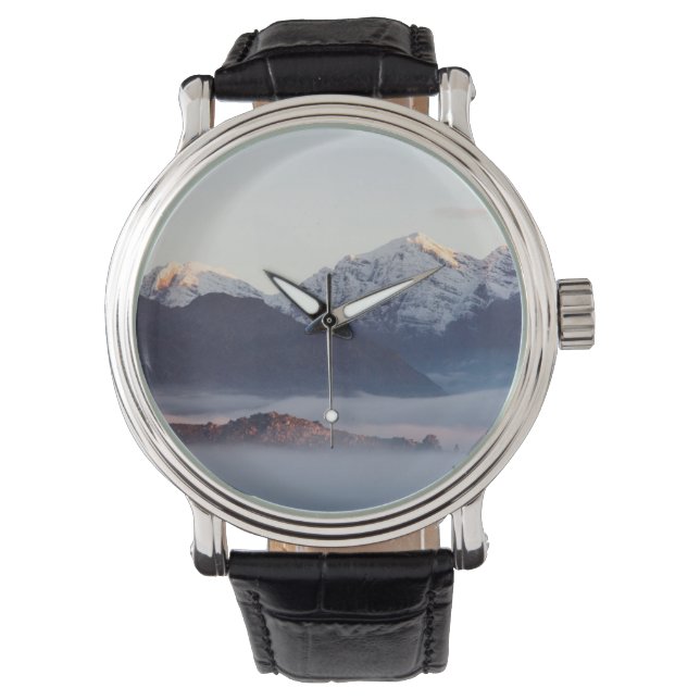 Reloj De Pulsera Montañas Hex River al amanecer, Cabo Occidental (Anverso)