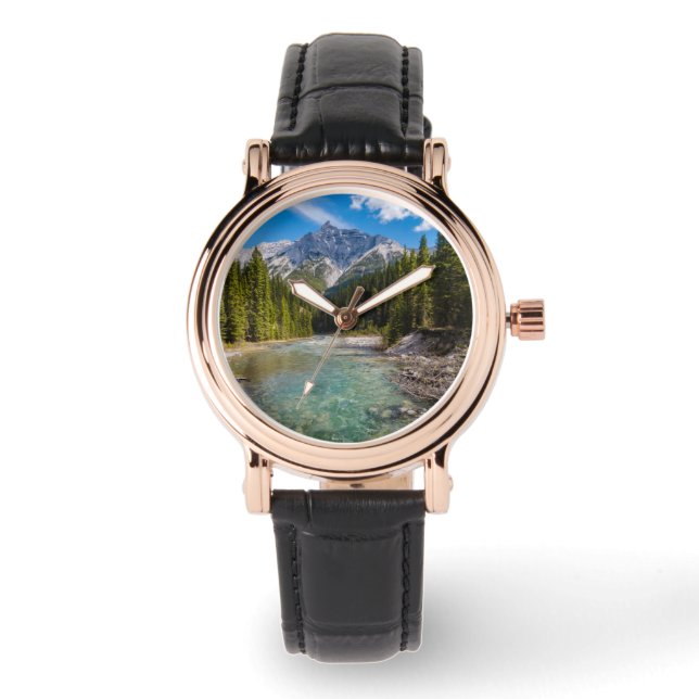 Reloj De Pulsera Montañas | Parque nacional Banff, Rockies Canadien (Anverso)