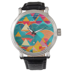 Reloj De Pulsera Montañas y río abstractos