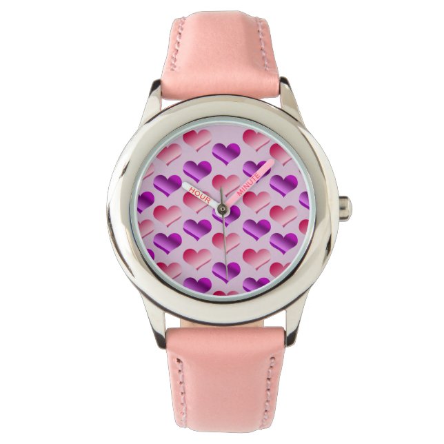 Reloj De Pulsera Montones de corazones (Anverso)