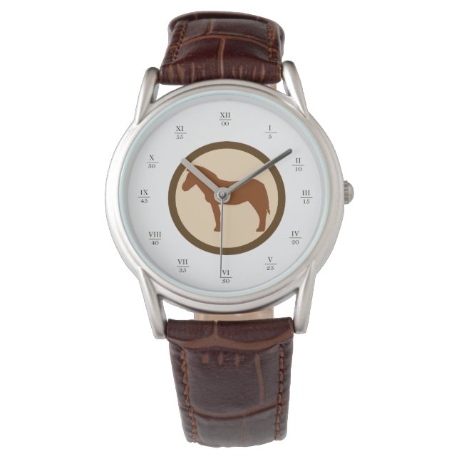 Reloj De Pulsera Montre classique GEEKLEY marron & beige (Anverso)