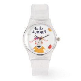 Reloj De Pulsera Montre Femme Hello Summer Sportive Silicon Rose