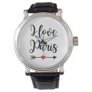 Reloj De Pulsera Montre I love Paris