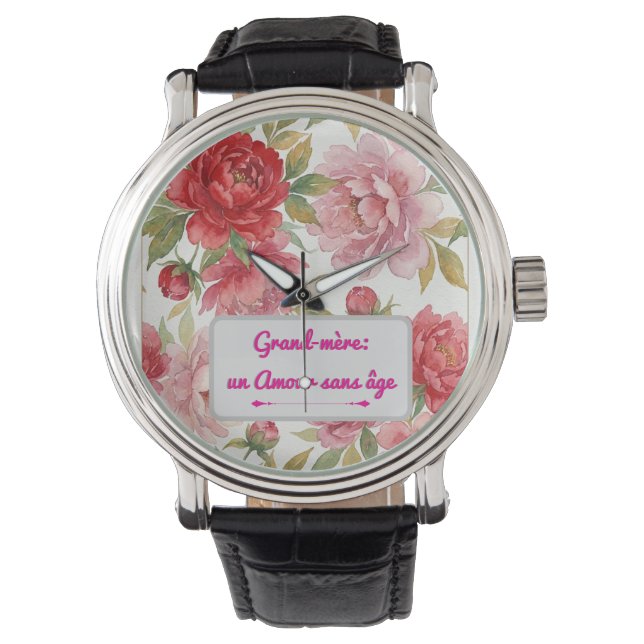 Reloj De Pulsera montre Pivoines (Anverso)