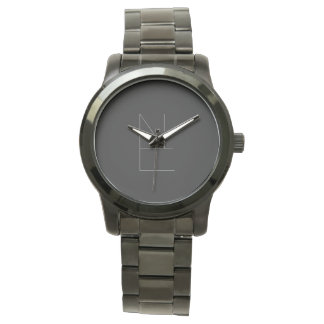 Reloj De Pulsera Montre Pour Hommes (Noble Elégance) Black & White