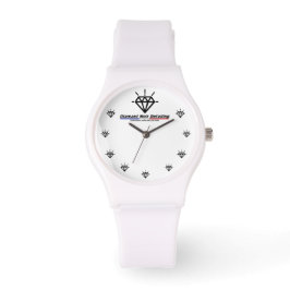 Reloj De Pulsera Montre Silicone Diamant Noir Detailing