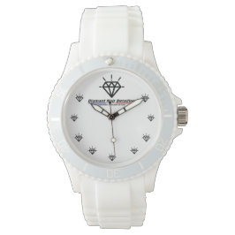 Reloj De Pulsera Montre Silicone Diamant Noir Detailing