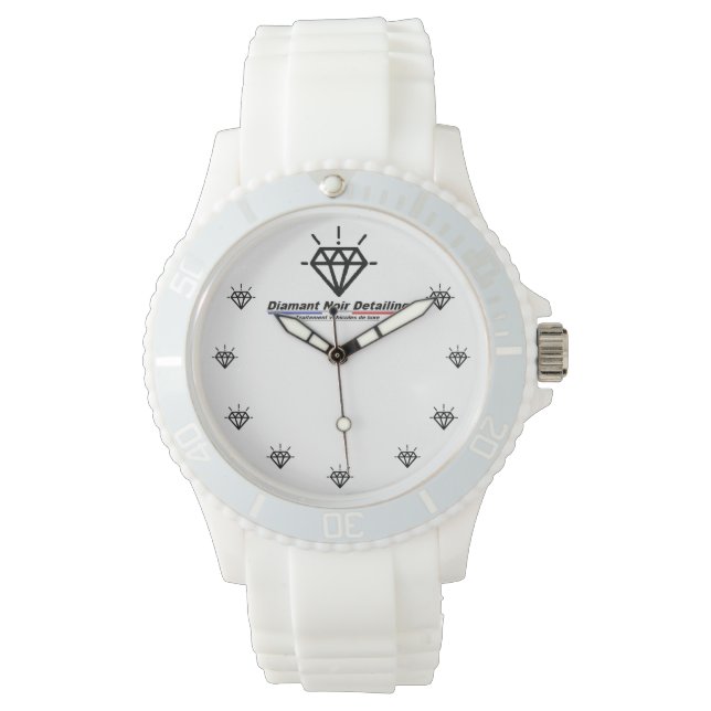 Reloj De Pulsera Montre Silicone Diamant Noir Detailing (Anverso)