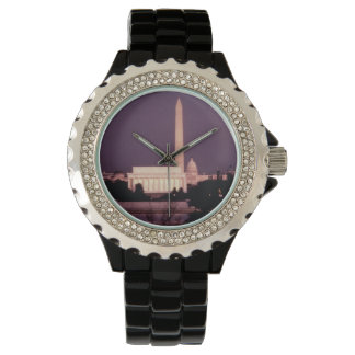 Reloj De Pulsera Monumento a Washington, el Capitolio y Jefferson