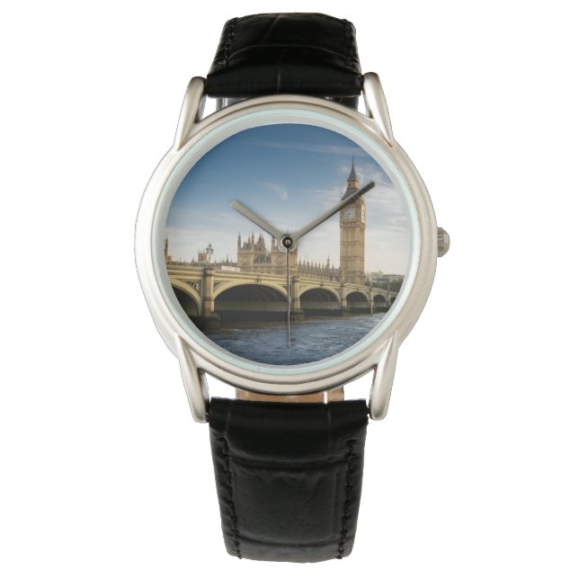 Reloj De Pulsera Monumentos | Big Ben, Londres Inglaterra (Anverso)