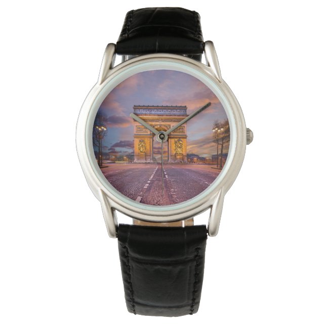 Reloj De Pulsera Monuments | Arc de Triomphe, Paris France (Anverso)