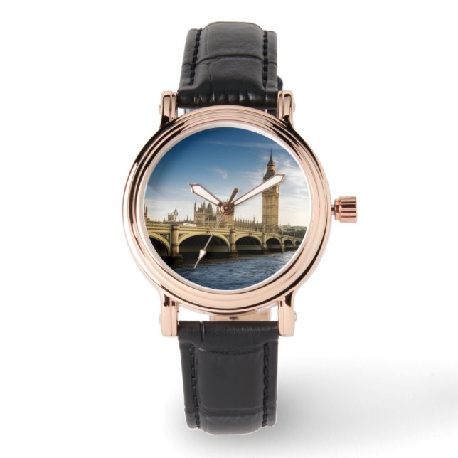 Reloj De Pulsera Monuments | Big Ben, London England (Anverso)