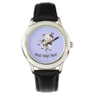 Reloj De Pulsera Moo Moo Moo Cute Personalizado vaca
