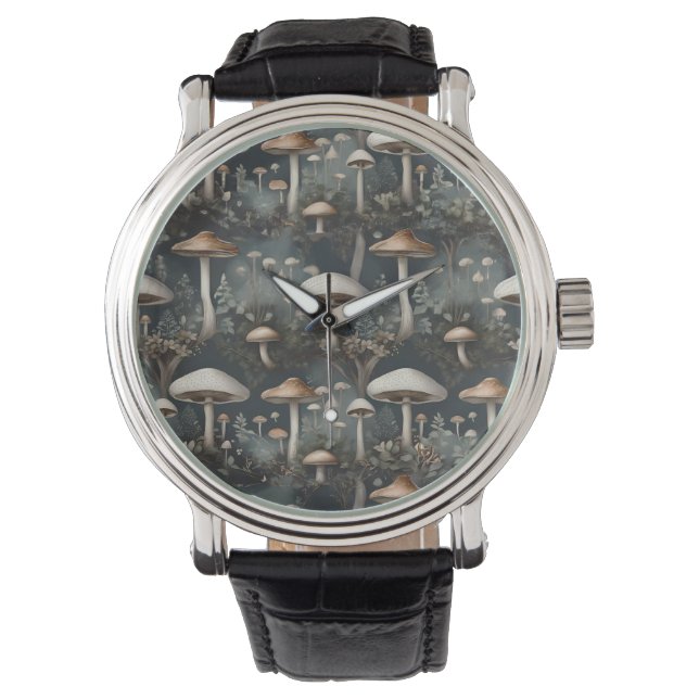 Reloj De Pulsera Moody Mushroom Forest (Anverso)