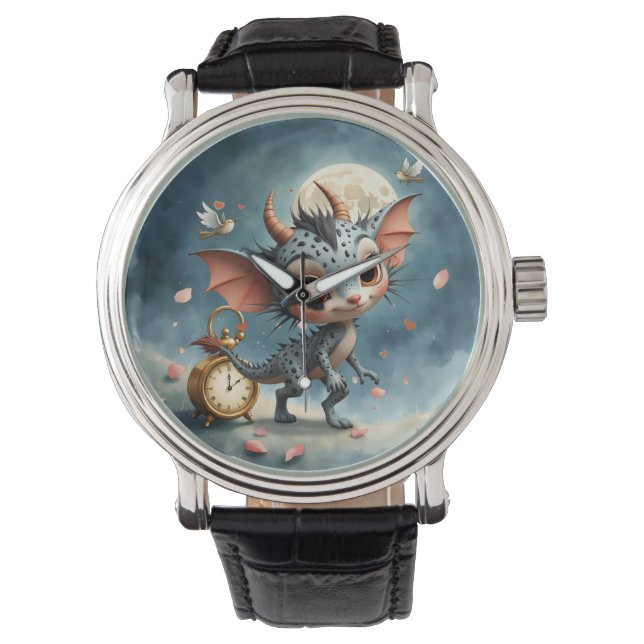 Reloj De Pulsera Moonlit Creature Caelum Tickwing  (Anverso)