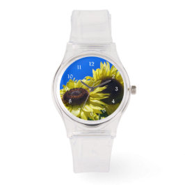 Reloj De Pulsera Moonwalker Sunflowers llegando al cielo