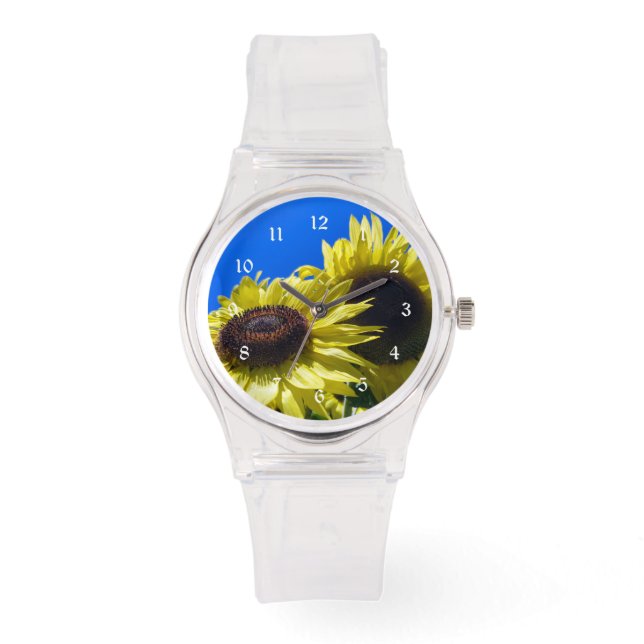 Reloj De Pulsera Moonwalker Sunflowers llegando al cielo (Anverso)