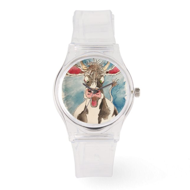 Reloj De Pulsera Mooowhaatt, ¿es hora? (Anverso)