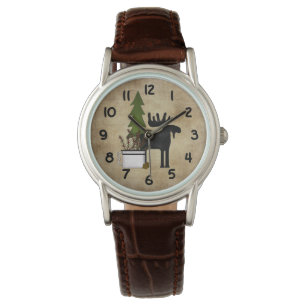 Reloj De Pulsera Moose de la silueta rústica